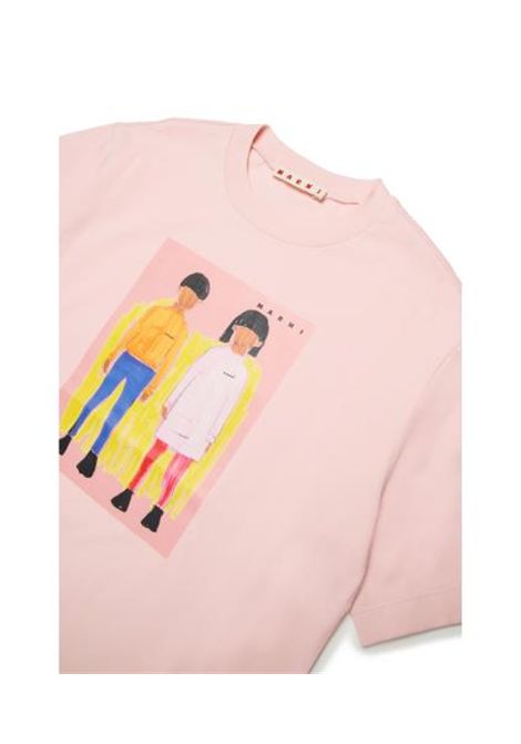 T-shirt con stampa MARNI KIDS | M01671 M00HZ0M351